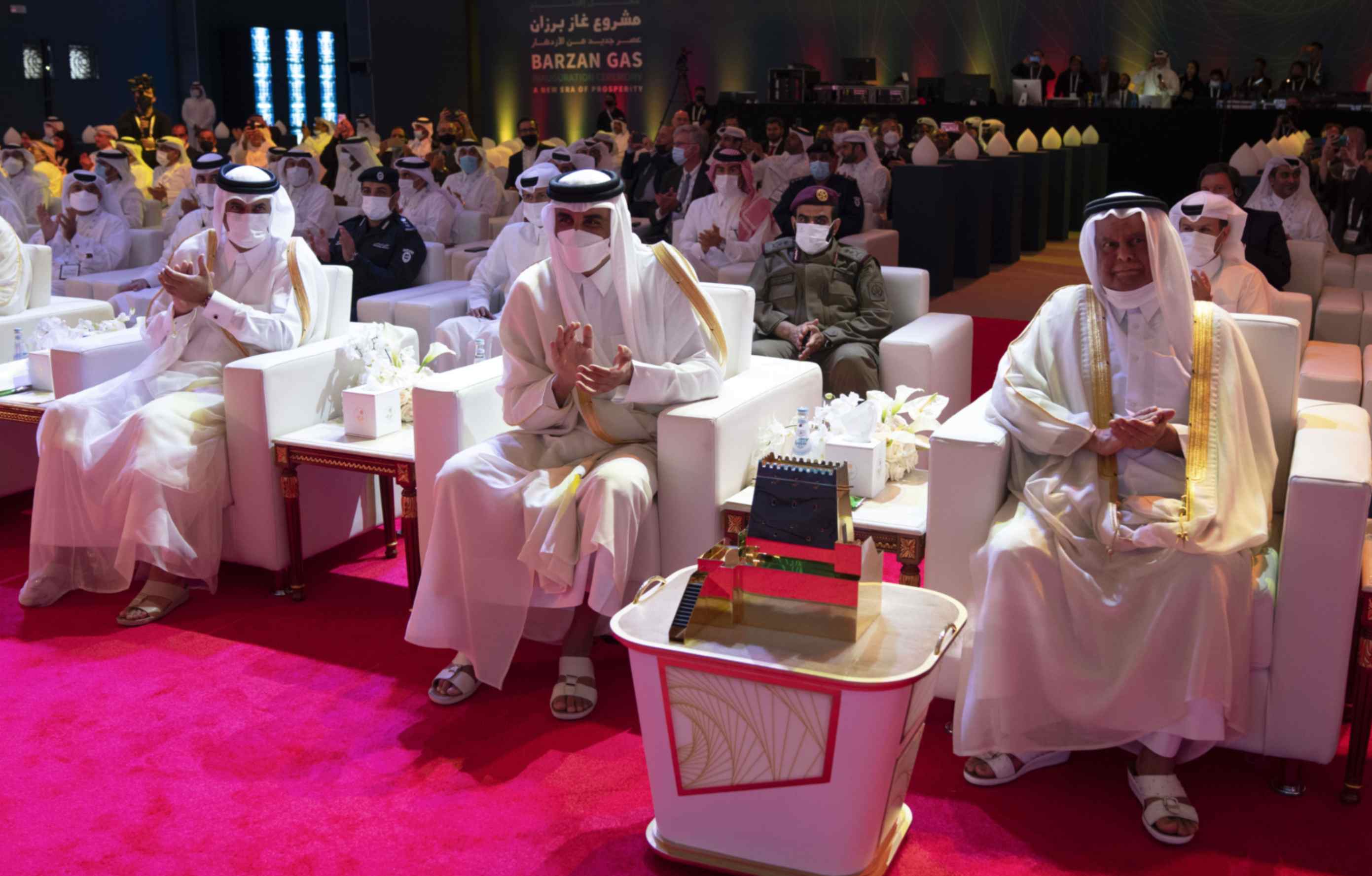 HIS HIGHNESS THE AMIR INAUGURATES BARZAN GAS PLANT