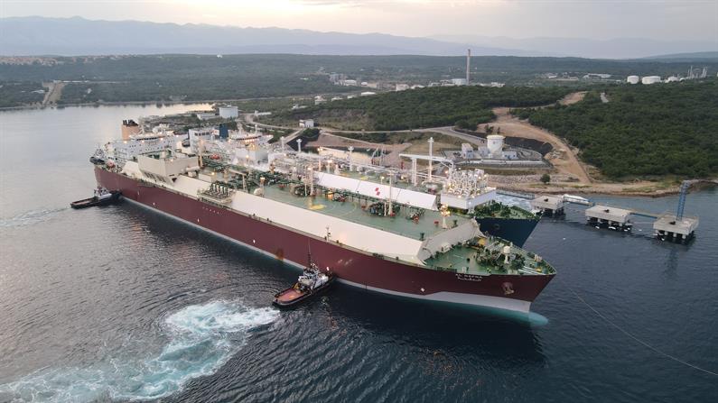 QATARGAS DELIVERS FIRST Q-MAX LNG CARGO TO KRK LNG TERMINAL IN CROATIA