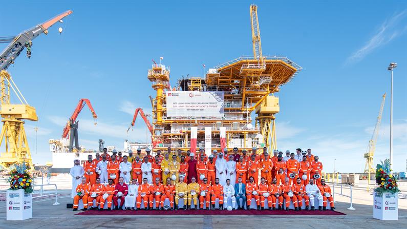 QATARGAS MARKS MAJOR MILESTONE FOR NFB LIVING QUARTERS EXPANSION PROJECT