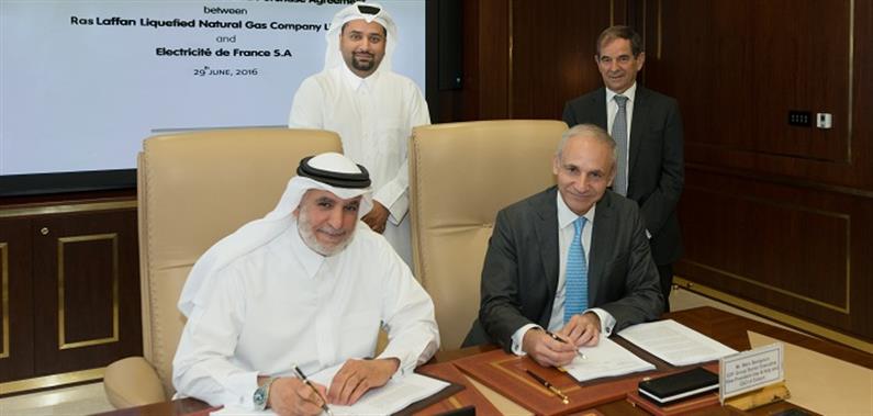 RASGAS SIGNS NEW LNG SALES AND PURCHASE AGREEMENT WITH EDF