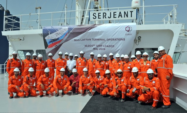 QATARGAS ACHIEVES MILESTONE WITH 10,000TH SHIP LOADING BY QATARGAS RLTO