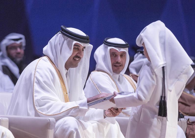 HIS HIGHNESS THE EMIR INAUGURATES LAFFAN REFINERY 2