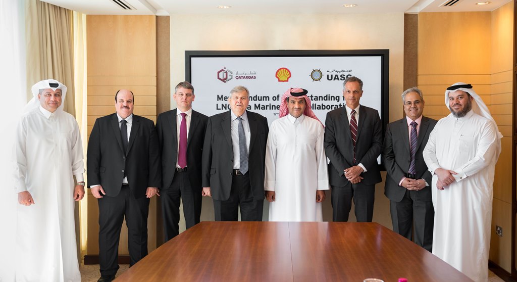 QATARGAS, SHELL AND UASC SIGN MOU FOR DEVELOPING LNG AS A MARINE FUEL