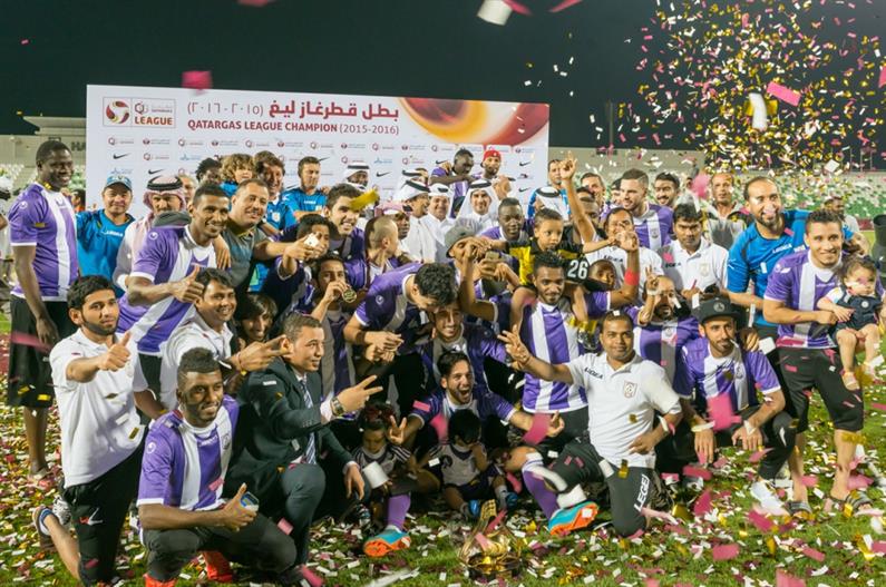 MUAITHER CLINCH QATARGAS LEAGUE TITLE