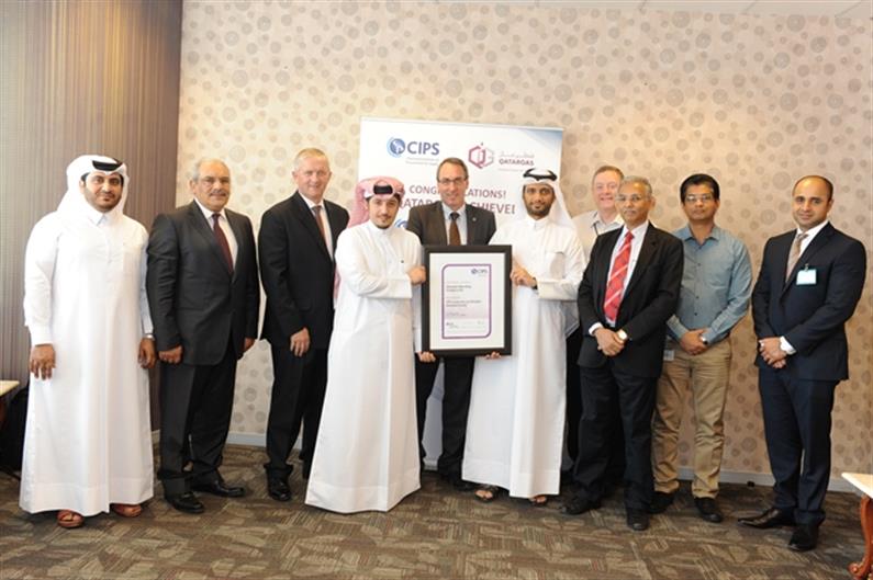 QATARGAS AWARDED CIPS STANDARD CERTIFICATION FOR STRONG PROCUREMENT PRACTICE