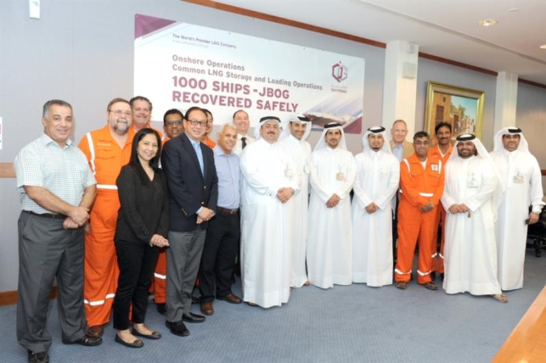 QATARGAS’ JBOG FACILITY MARKS 1000TH SHIP LOADING IN ONE YEAR OF OPERATION
